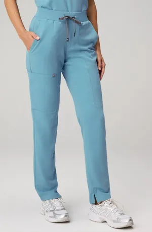 Fabletics Ion Scrub Pant Women's XS Regular Wave Light Blue Semi-Slim Cargo thumbnail 1
