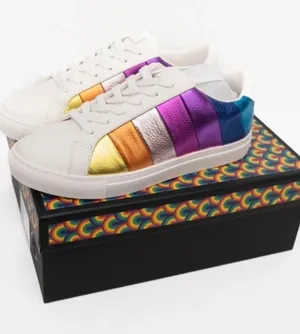 KURT GEIGER LONDON | New! Women's Lane Stripe Low-Top Sneakers thumbnail 1