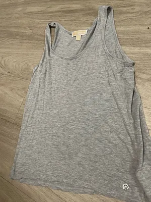 Michael Kors Heather Gray Women's Scoop Neck Tank Top thumbnail 1