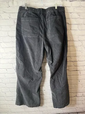 American Eagle Outfitters women’s Corduroy Wide-Leg Pants in Charcoal Gray 12 thumbnail 6