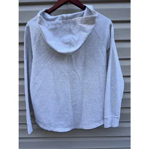 Patagonia Ahnya Pullover 1/4 Snap Hoodie Womens Small Grey Pocket thumbnail 6
