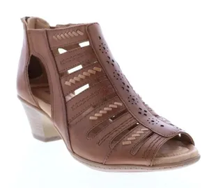 Earth‎ Vela Taupe Soft Leather Gladiator Sandals Size 9B A52 thumbnail 1