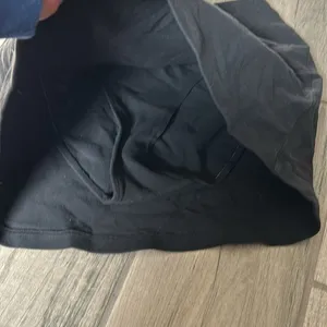 Black cotton spandex mini skirt thumbnail 2