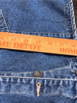 Vintage G.H. Bass & Co. Medium Blue Denim Vest with Front Pockets thumbnail 6