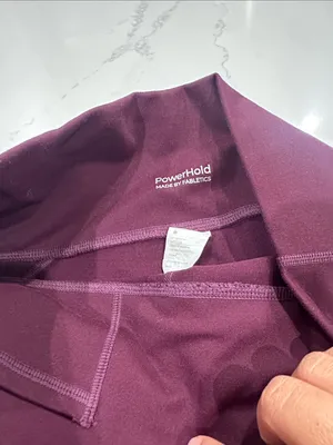 Fabletics Purple Wine Colored PowerHold‎ Biker Shorts size medium thumbnail 3