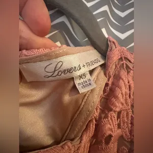 Lovers and Friends | Caspian Shift Dress in pink lace, size XS thumbnail 5