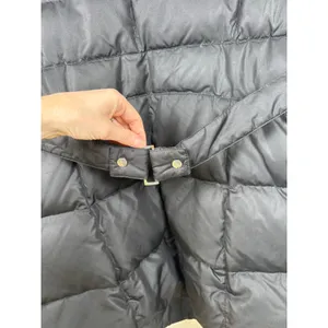 Black Rivet Puffer Coat XL Down Feather Longline Black Quilted Winter‎ Jacket thumbnail 12