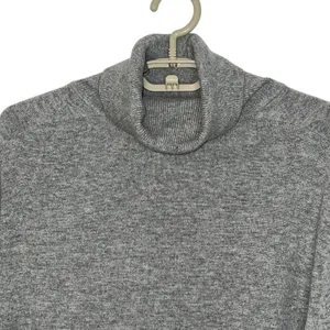 Everlane Sweater‎ Womens Size XL Gray 100% Cashmere Turtleneck Cowl Pullover Top thumbnail 2