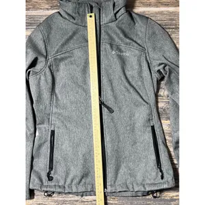 Columbia Womens Medium Softshell‎ Jacket Gray Full Zip Pockets Outdoors Active thumbnail 6