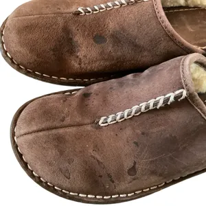 Ugg Kohala brown leather clogs sheepskinn lined size 6 women’s outdoor slippers thumbnail 6