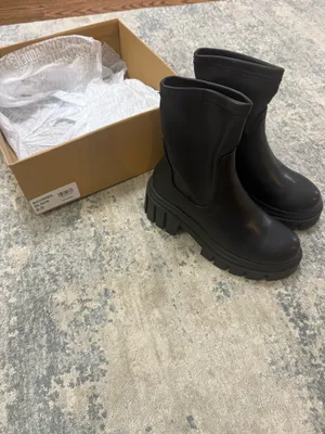 Steve Madden Boots Black Leather thumbnail 2