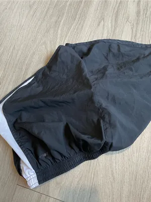 Nike Women's Black Athletic Running Shorts with White Panels thumbnail 3
