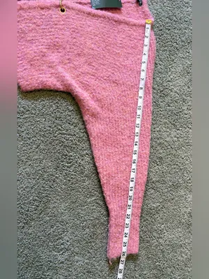 Wild Fable Pink Fuzzy Cropped Cardigan Sweater Wool Blend Size XXS NWT thumbnail 2