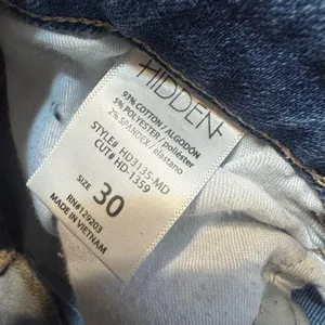 Hidden Jeans Women High Rise Flare Front Slit Hem Denim Blue Size 30 thumbnail 8