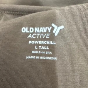 Old Navy Active PowerChill Jumpsuit Brown Size Large Tall Built-in Bra New thumbnail 2