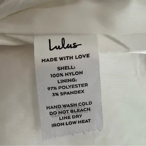 Lulu’s Romantic Fate White Lace Bodycon Mini Dress Sz Large thumbnail 8
