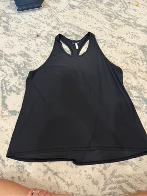 Athleta 2X Black Lightweight Racerback Tank Top Athletic Activewear thumbnail 2