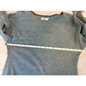 UGG Blue Heather Tunic Sweater Top Side Slit Pockets Small thumbnail 7