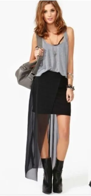 Cheap Monday chizu long black skirt thumbnail 1
