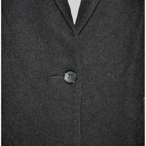 Vintage Forecaster Ladies 9/10 Black Pure Wool Blazer Jacket Career Academia thumbnail 3