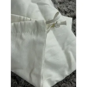 Single Salvatore Ferragamo Off White Canvas Storage Dustbag Cover 16x8 thumbnail 4