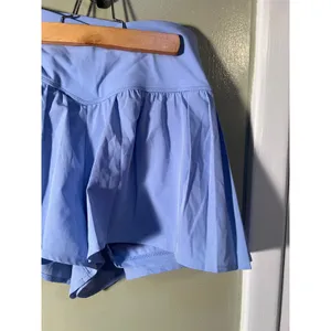 JoyLab Women's Size Medium Pleated Side Woven Shorts Periwinkle Blue Pockets thumbnail 6