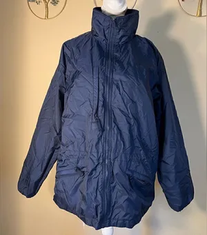 Columbia Navy Blue Fleece Lined Full Zip Vented Jacket Women's Medium thumbnail 1