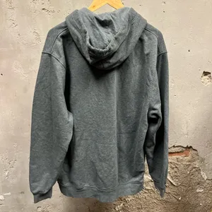 Nike Vintage Y2K Gray Embroidered Swoosh Logo Fleece Hoodie XL Gray Tag XL Gym thumbnail 4