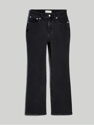 Madewell Black Curvy Kick Out Crop Jean Size 27 thumbnail 2