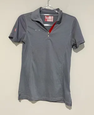 Chick-Fil-A Oobe Team‎ Style stripe Employee Polo Shirt women’s small thumbnail 1