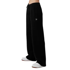 Alo Yoga Scholar Straight Leg Sweatpant Black M thumbnail 2
