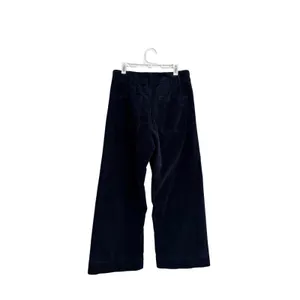 Quince Organic Stretch Corduroy Cropped Wide Leg Pants Navy Blue Size 4 thumbnail 3