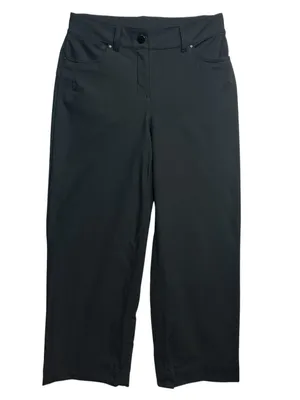 Lululemon City Sleek 5 Pocket Wide Leg Crop Pants Black Size 25 thumbnail 3