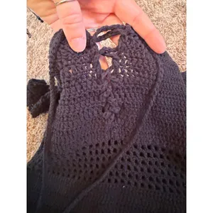 VICI Dolls Boho Off-The-Shoulder Crochet Mini Dress Swim Cover-Up Boho Festival thumbnail 5