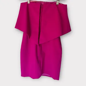 Jay Godfrey Hot Pink Pop Over Strapless Mini Dress Size 2 Barbiecore‎ thumbnail 5
