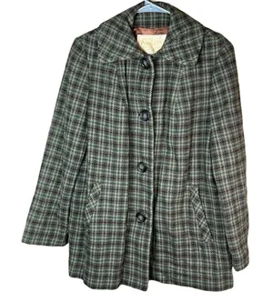 ‎Vintage Pendleton 100% Wool plaid coat thumbnail 1