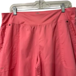 Healing Hands Purple Label Tori Cargo Scrub Pants Women's LP Large Petite Coral thumbnail 2