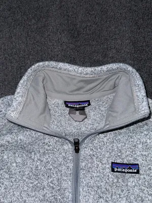 Patagonia Women’s Better Sweater 1/4 Zip Fleece Pullover Birch White Gray Medium thumbnail 4