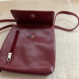 Nine West Wine Red Crossbody Bag with Front Zip thumbnail 3