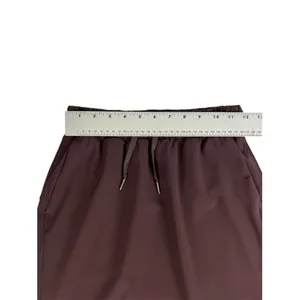 Lululemon On The Fly Skirt 21" Brown‎ Satin Drawstring Waist Size 4 thumbnail 5