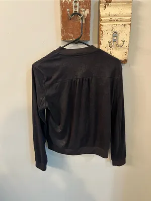 BNCI Faux Leather Bomber Jacket — Black Size M thumbnail 4