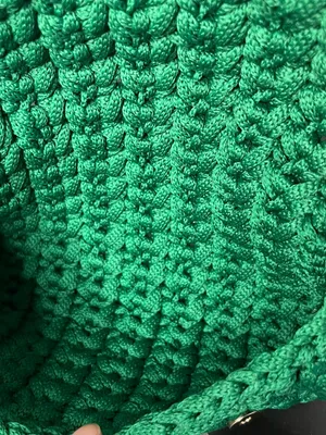 NEW Handmade Green Crochet Chain Strap Crossbody Purse Summer Boho Vacation thumbnail 8