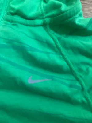 Nike Bright Green Hooded Athletic Top thumbnail 2