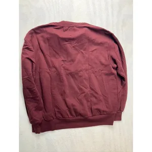 Lou & Grey Nordstrom Signature Soft Plush 1/4‎ Zip Sweatshirt Maroon Burgundy M thumbnail 4