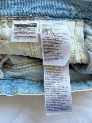 Levi’s 501 Button Fly Cotton High Rise Denim Shorts Size 28 thumbnail 9