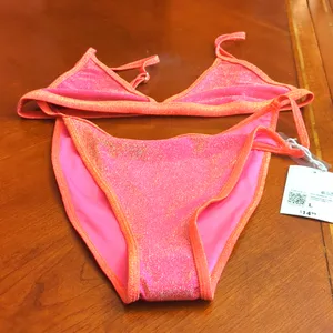 Forever 21 Bikini set Fuchsia/Tomato Size L thumbnail 1