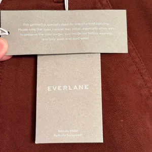Everlane The Utility Barrel Pant Rosewood Brown Organic Cotton Size 6 NWT thumbnail 12