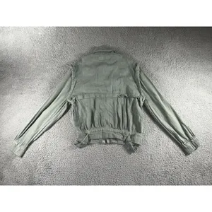 Blanknyc Jacket Women XS Full Zip Linen Utility Steampunk‎ Boho thumbnail 3
