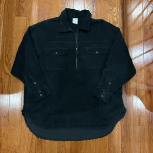 Aerie Corduroy Quarter Zip Pullover Jacket Size Large thumbnail 1