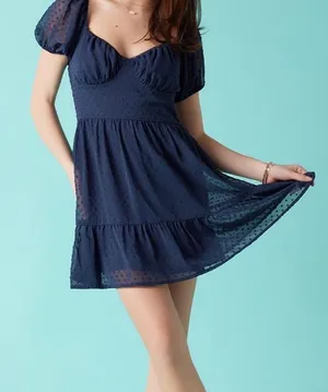 Francesca's Dress Navy Mini thumbnail 1